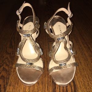 Gianni Bini gold formal sandals